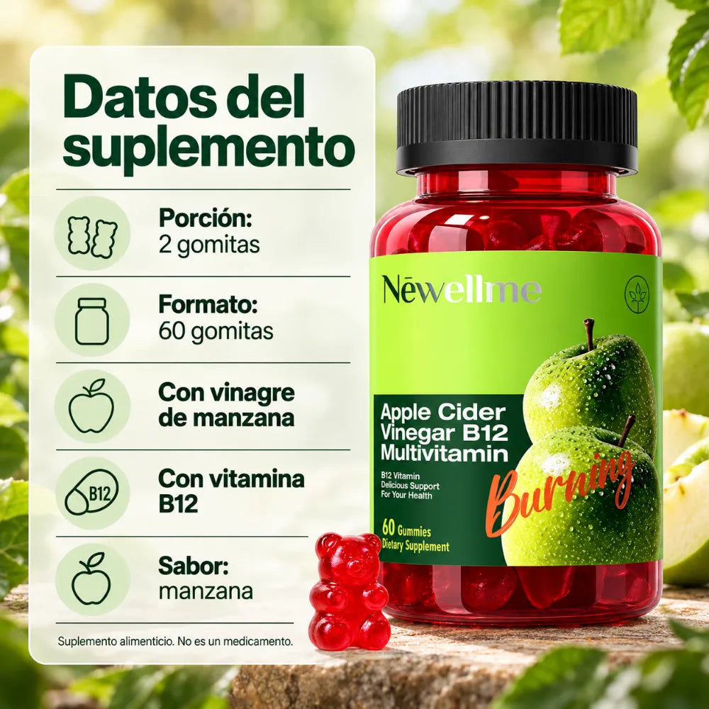 Gomitas de Vinagre de Manzana + B12 | Multivitamínico