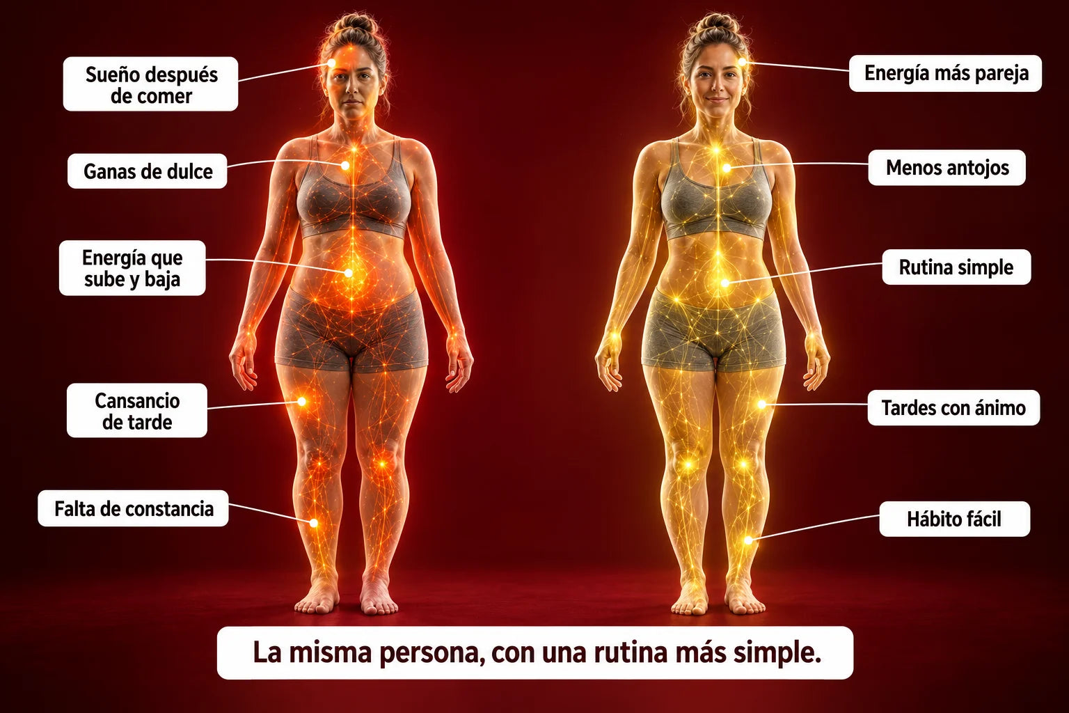 Ilustración: zonas del cuerpo donde se nota la retención de líquidos